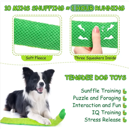 Paws & Peace Snuffle Squeak Dog Puzzle Toy