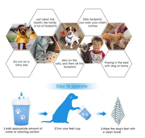 Paws & Peace Pet Paw Cleaning Cup