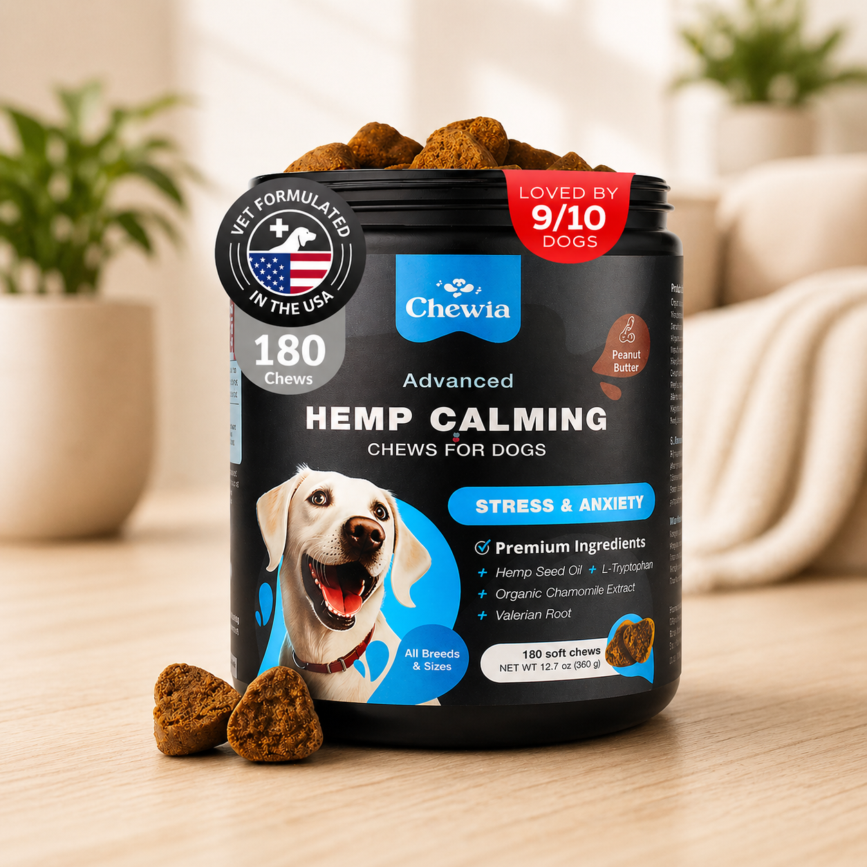CalmPup™ Premium Calming Chews (180 Count)