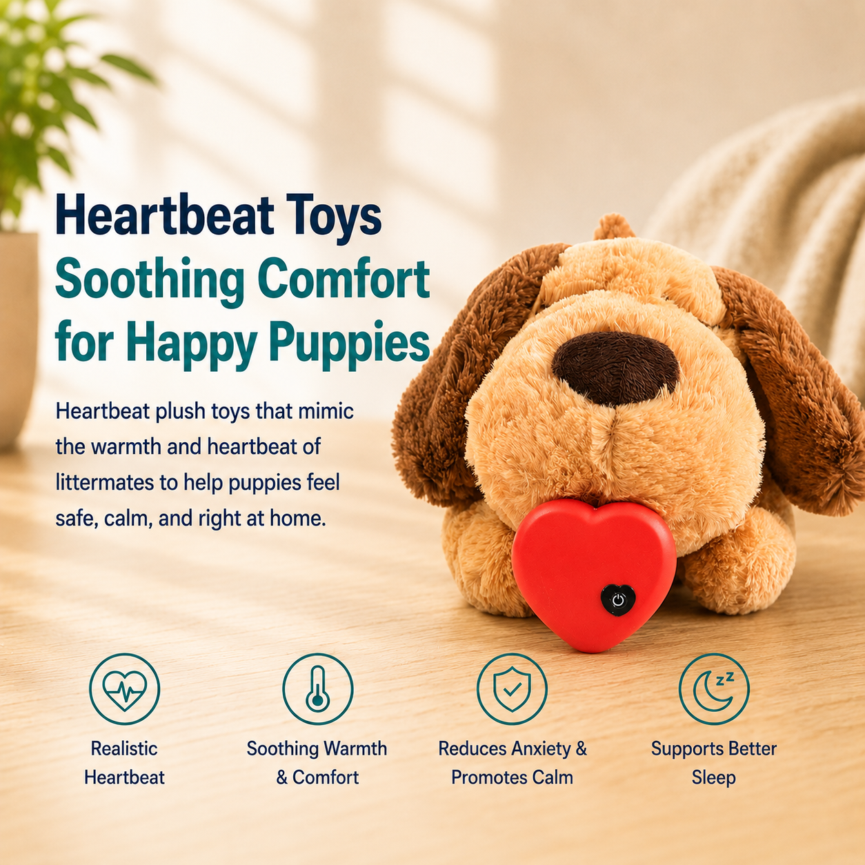 Heartbeat Box Pet Anxiety Relief Sleep Toy