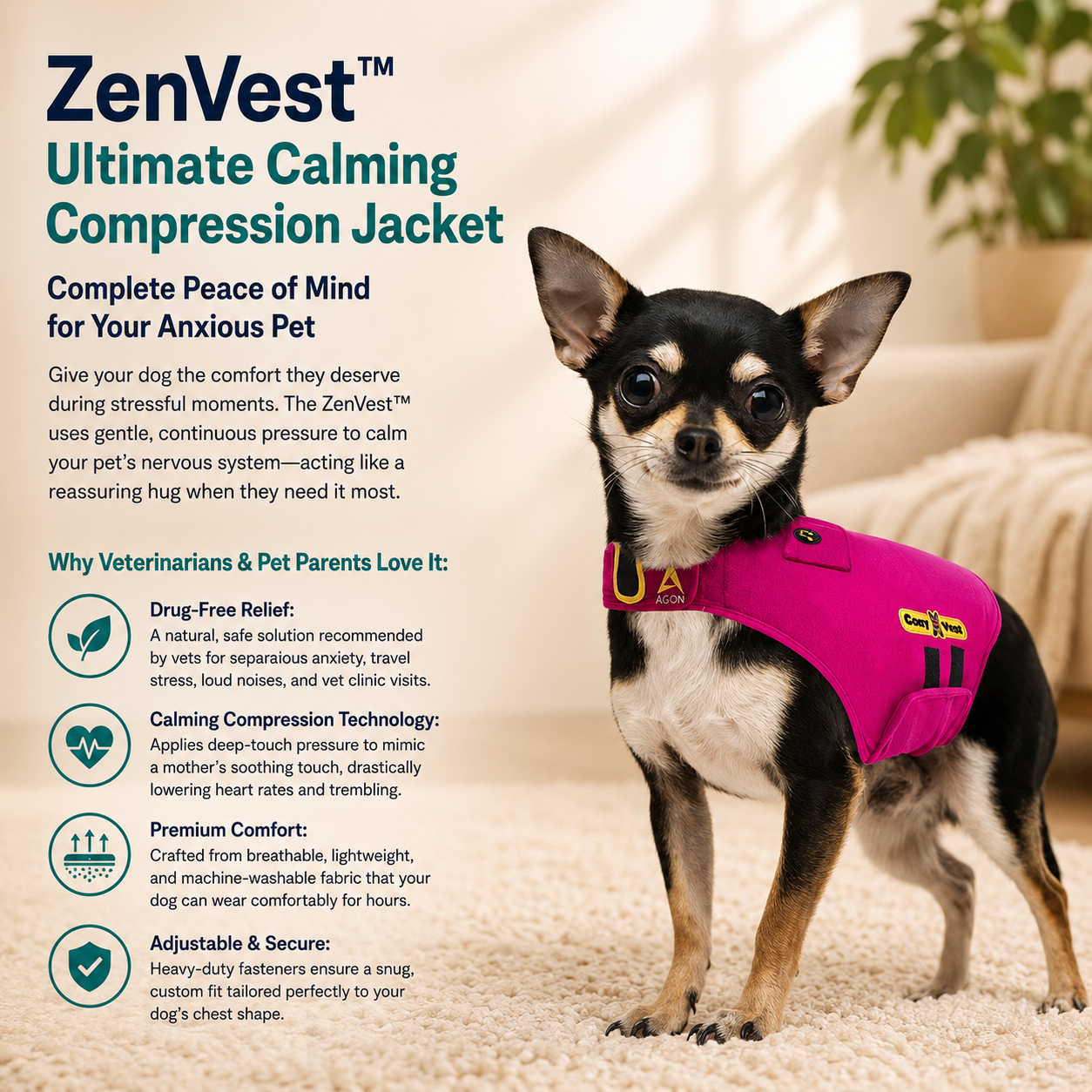 ZenVest™ Ultimate Calming Compression Jacket