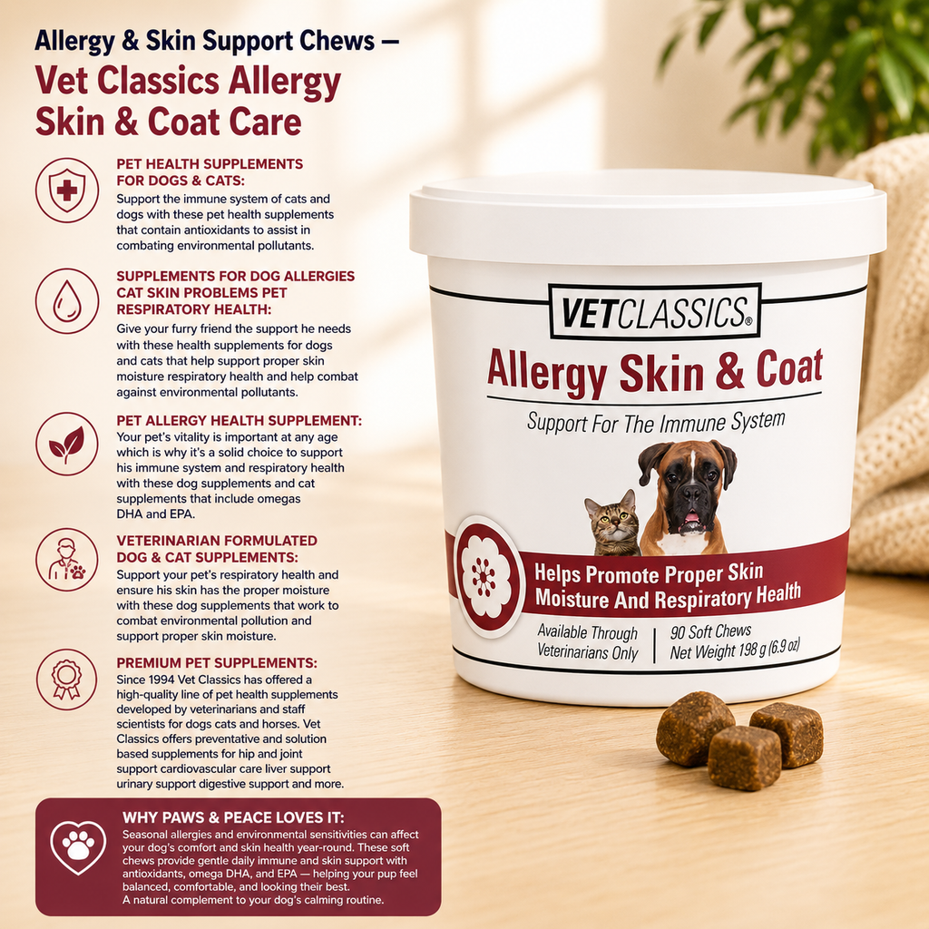 Allergy & Skin Support Chews – Vet Classics Allergy Skin & Coat Care
