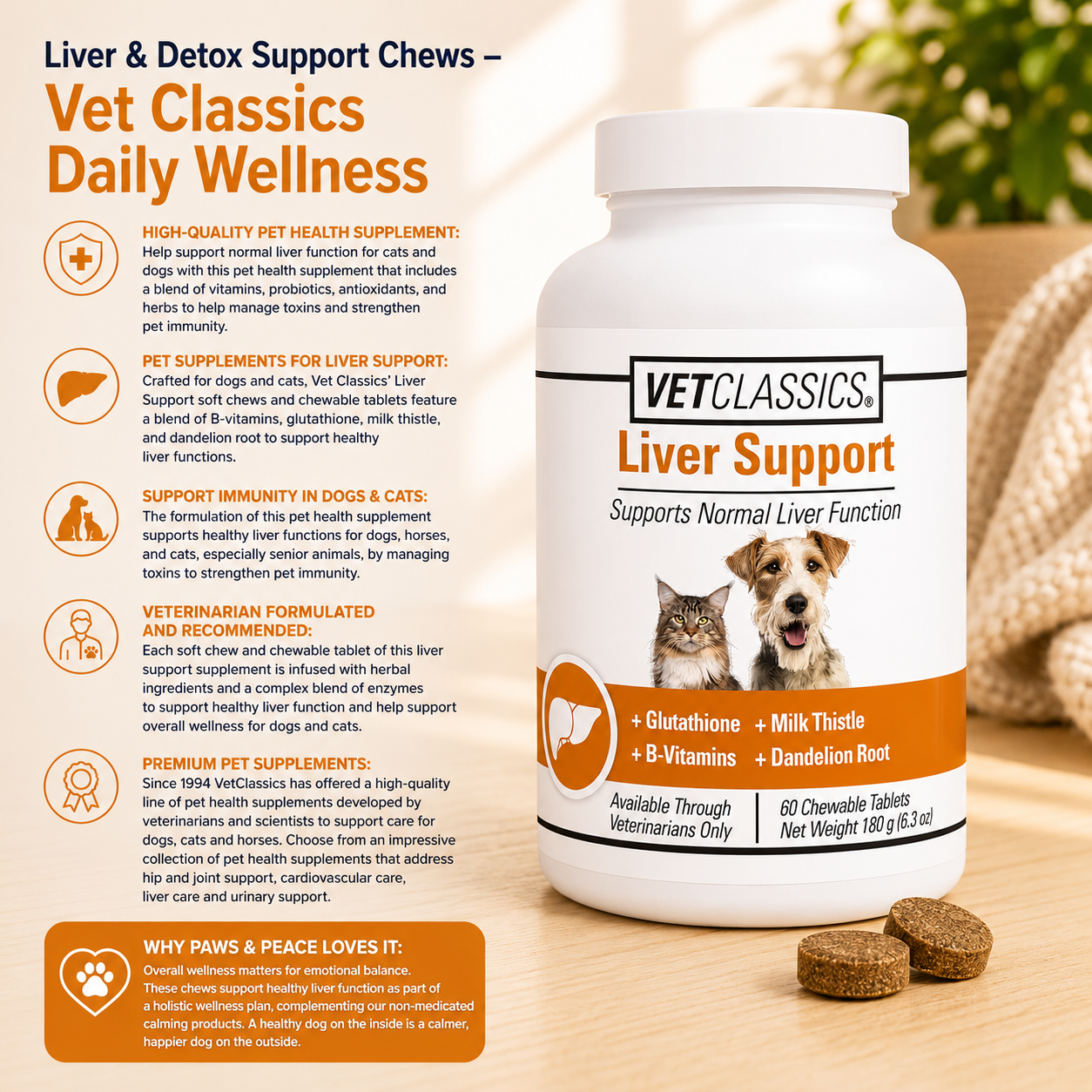 Liver & Detox Support Chews – Vet Classics Daily Wellness