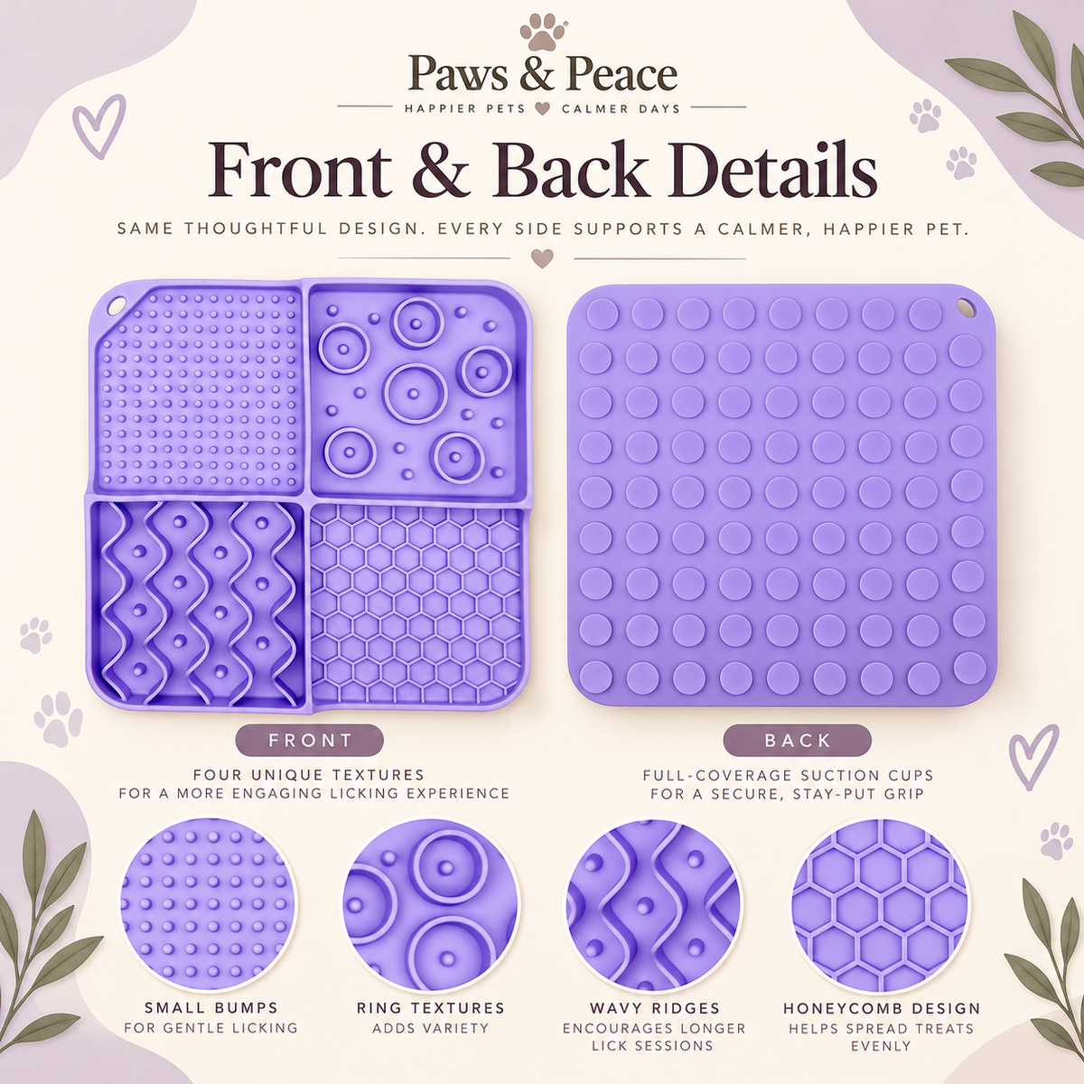 Paws & Peace Lick Mat & Treat Bowl