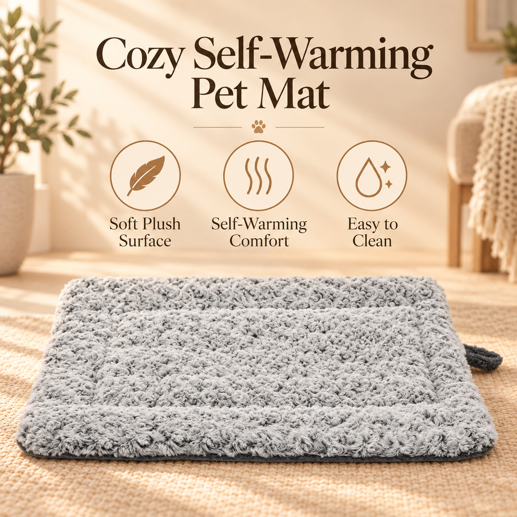 Paws & Peace Cozy Self-Warming Pet Mat