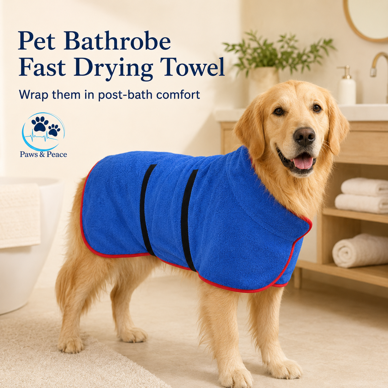Pet Bathrobe Fast Drying Towel