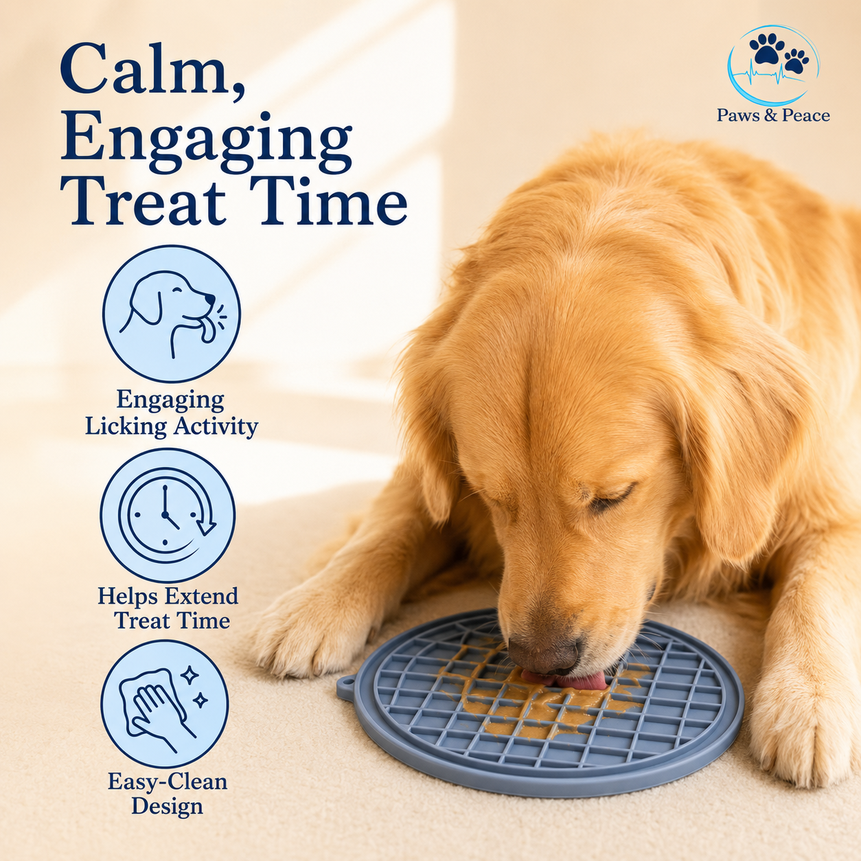 Silicone Lick Mat for Dogs & Cats — Enrichment Support for Calmer Routines