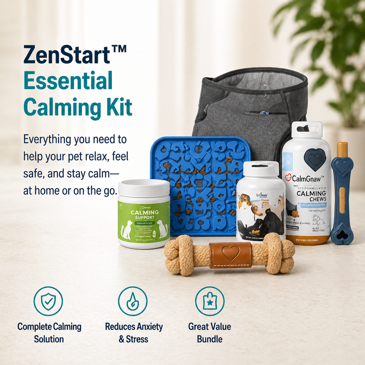 ZenStart™ Essential Calming Kit Bundle | Paws&Peace